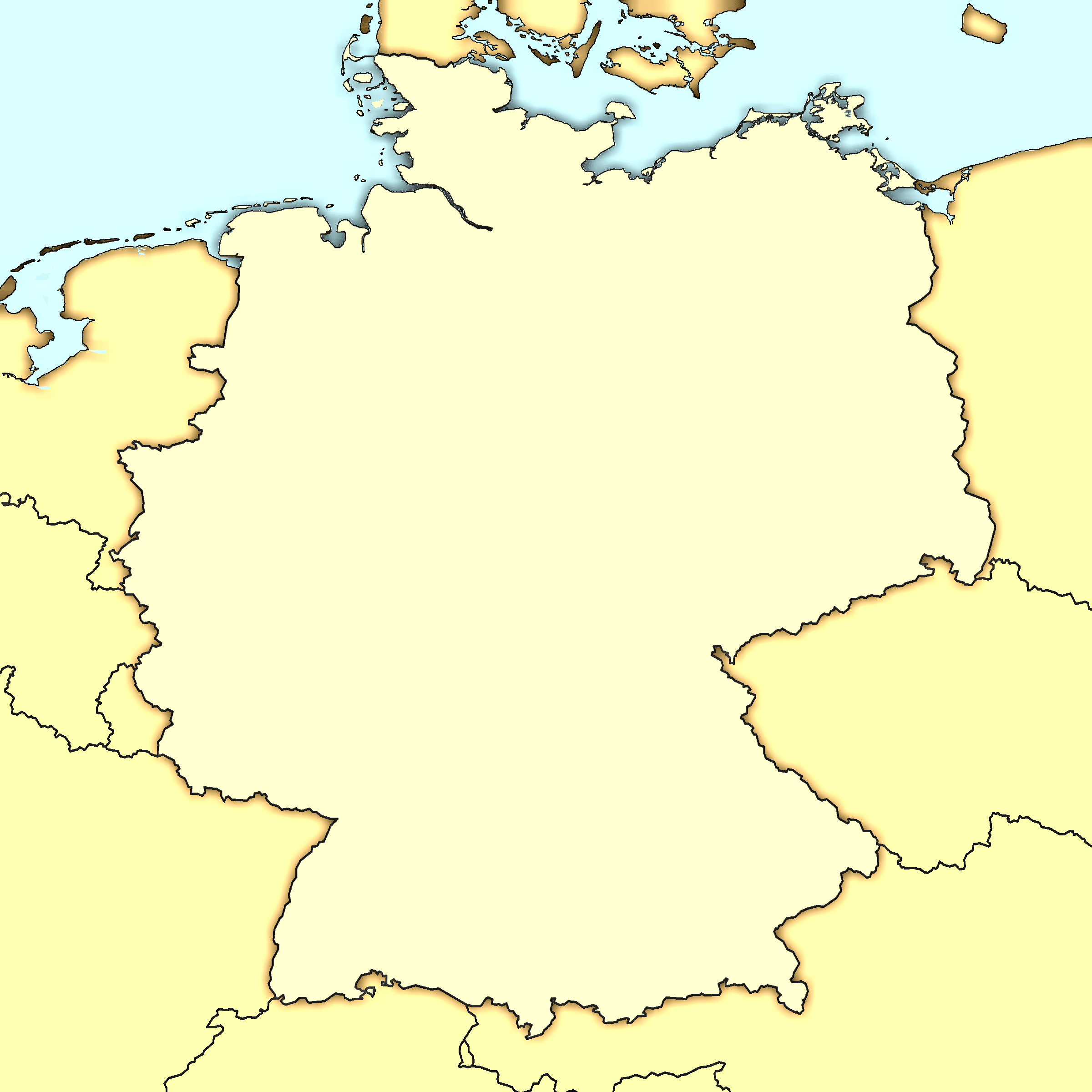 Map of Germany Blank