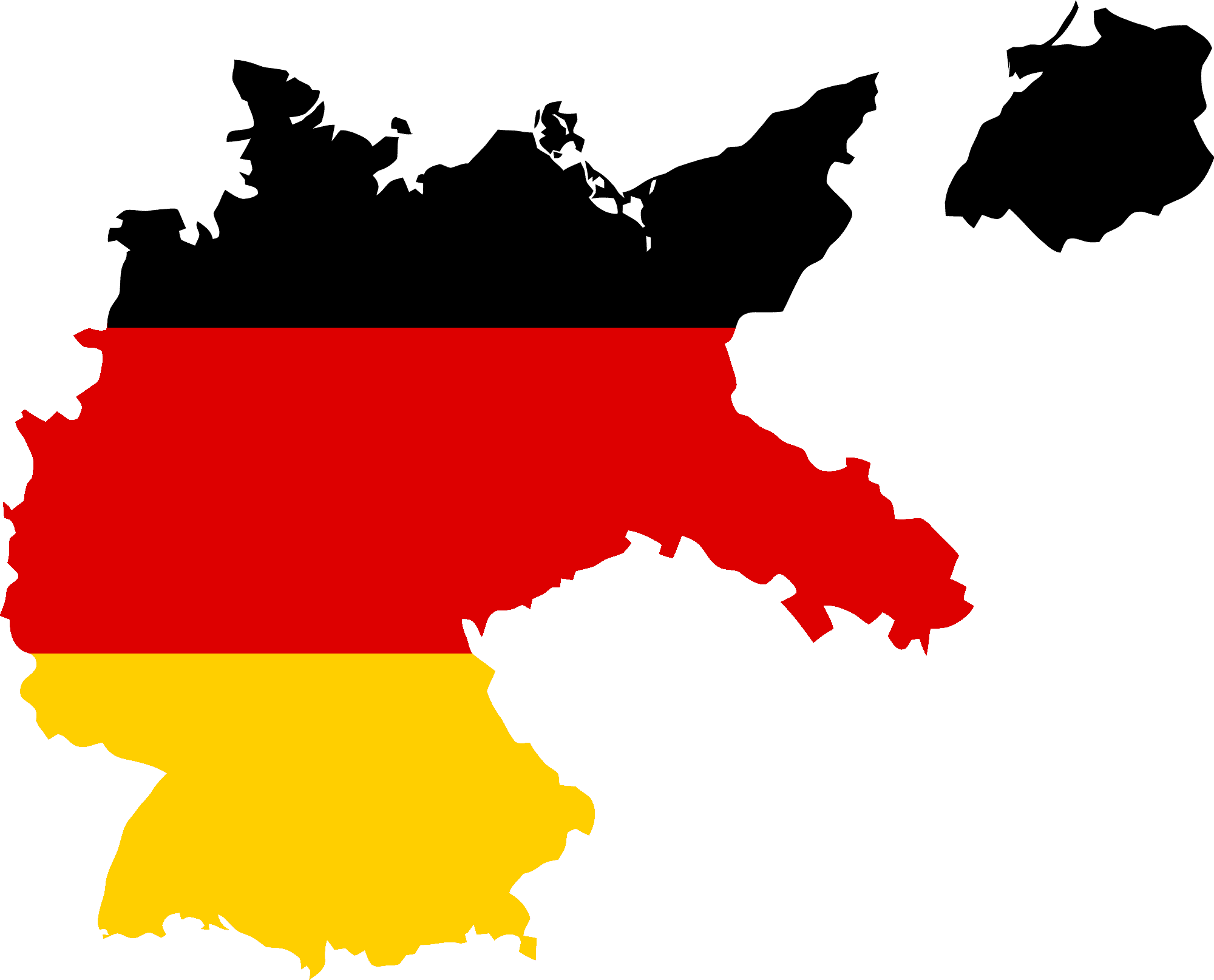 Map of Germany Flag