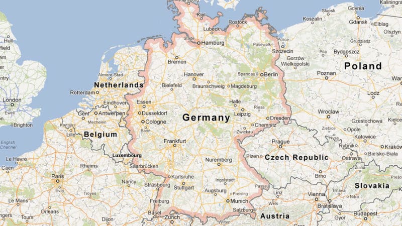 Map of Germany Google