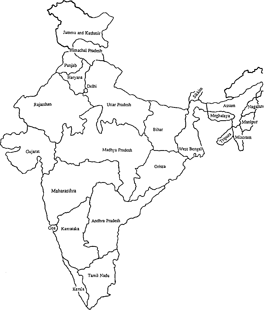 Clipart of India map