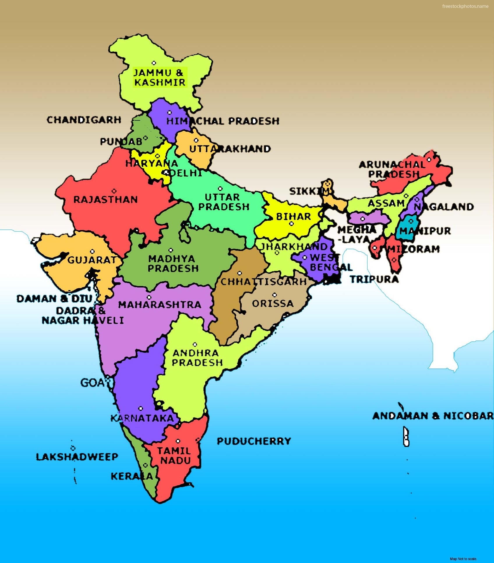 Map Of India Political 
