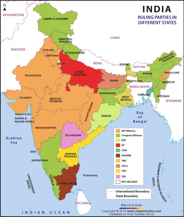 Map of India States | Oppidan Library