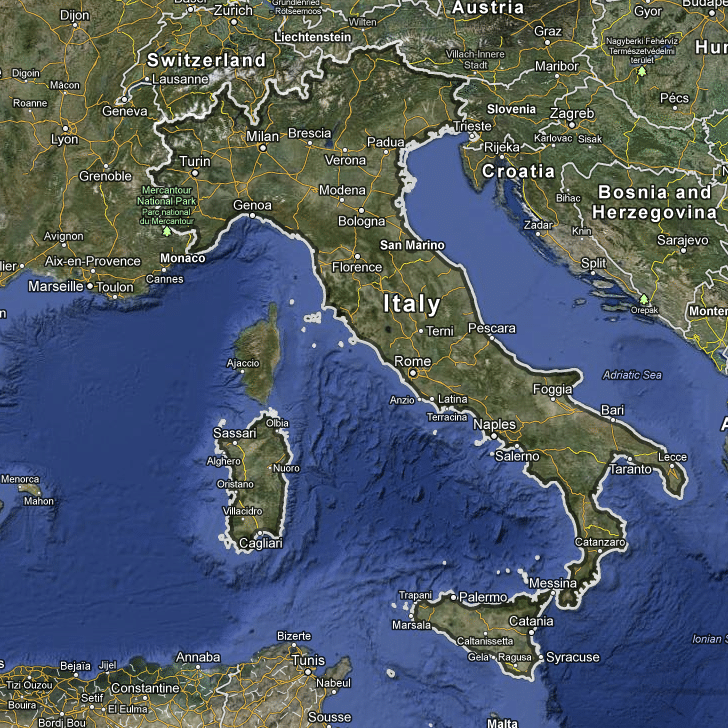 11 X 17 Map Of Italy Map   Map Of Italy Google 