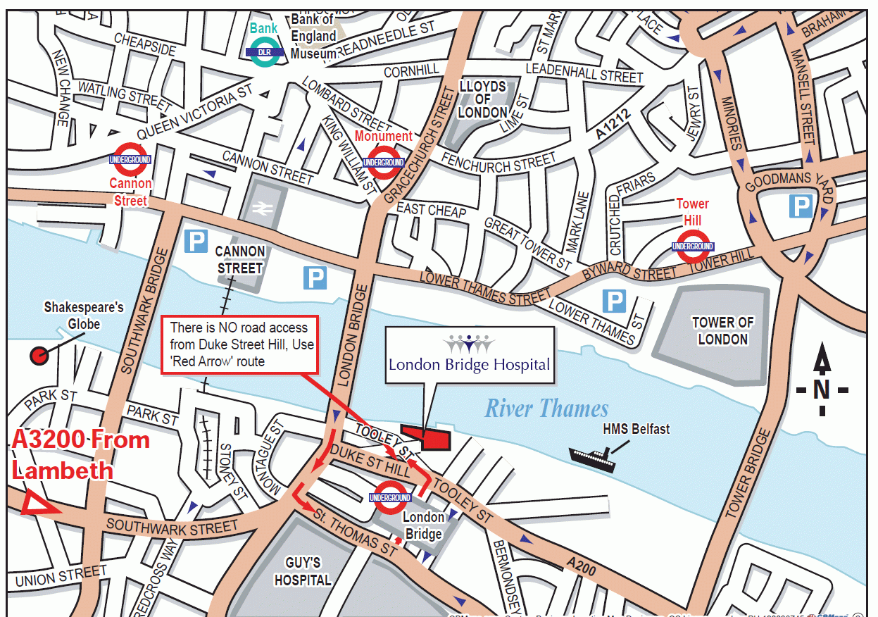 Map of London Bridge