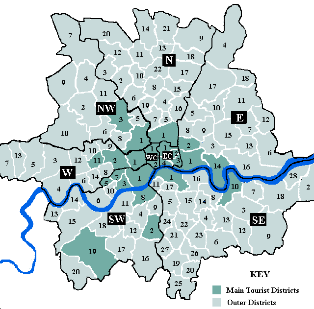 Map of London Postcard