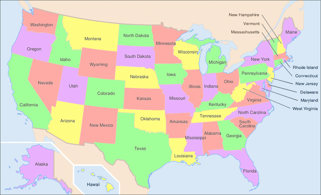 Map of United States Image