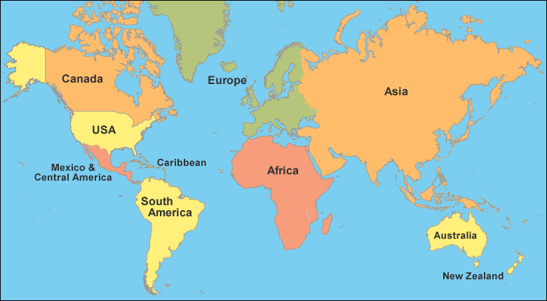 Map of World Political