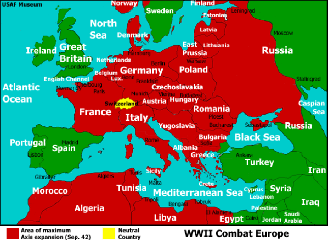 Map of World War 2