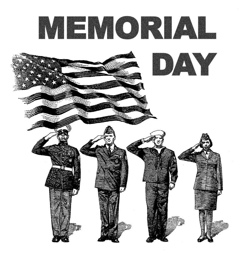 Memorial Day Image Black and White