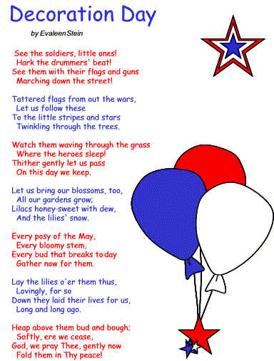 Memorial Day Poem for Kids