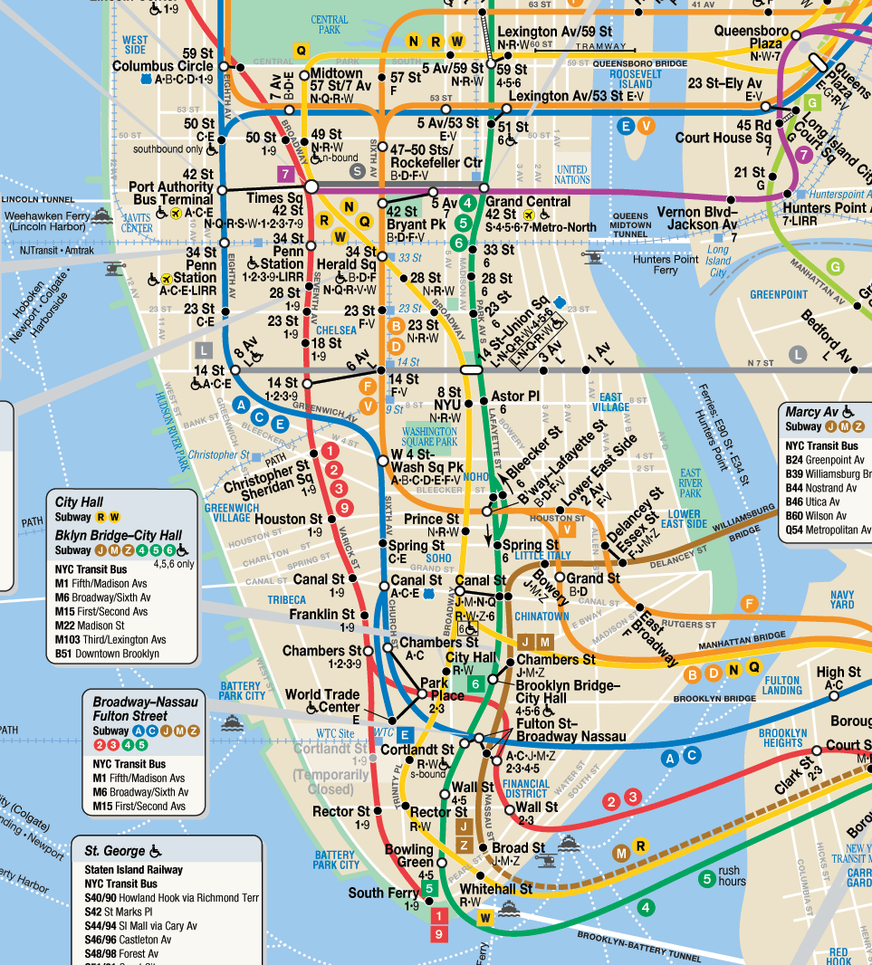 NY Map Train