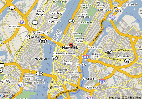 New York City Street Map Printable