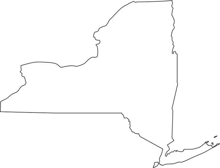 New York Map Outline