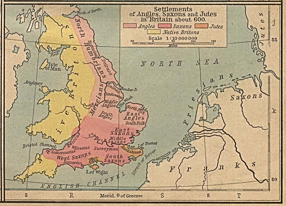 Old Map of England