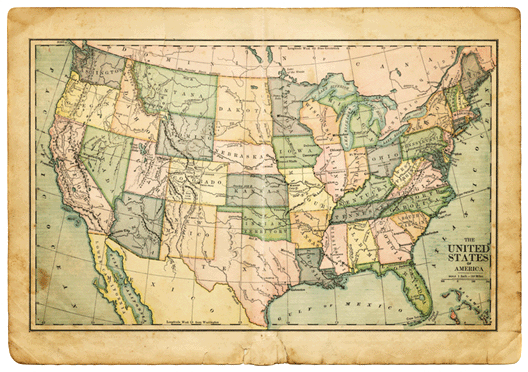 Old US Map