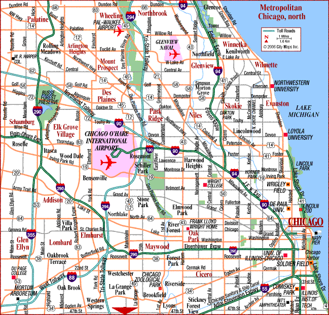 Printable Chicago Street Map