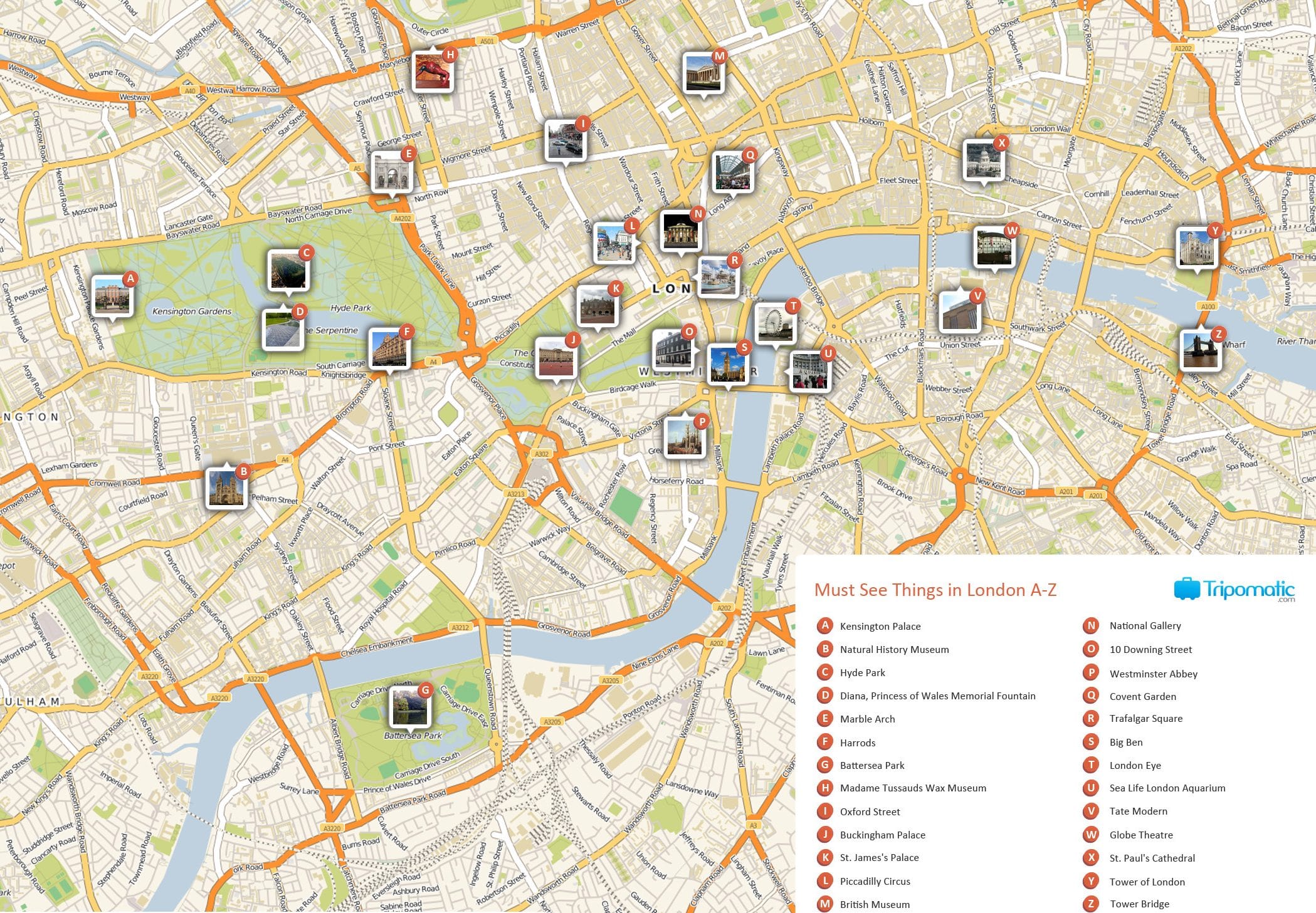 Printable Street Map London