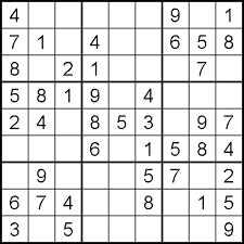 Printable Sudoku Template