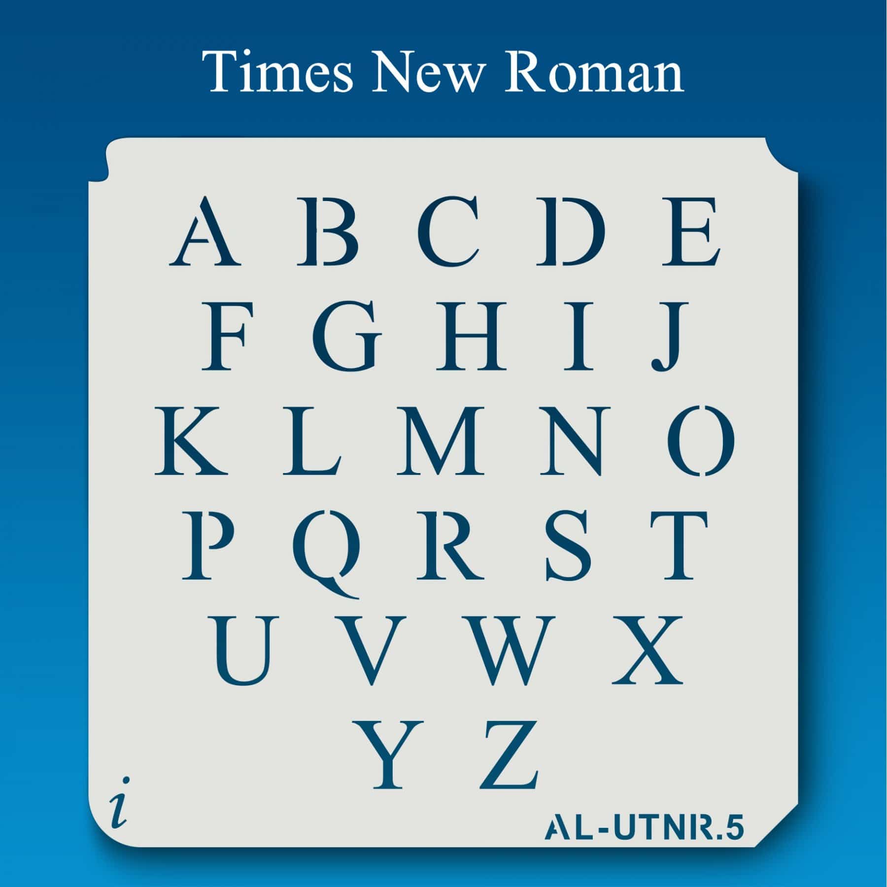 Roman Alphabet Poster