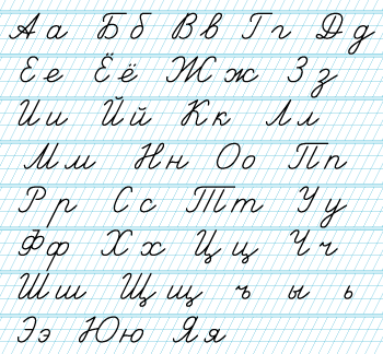 Russian Alphabet Handwritten | Oppidan Library