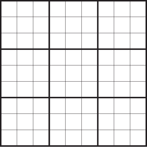 blank sudoku grid app
