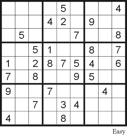 Sudoku Easy Printable