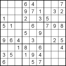 Sudoku Free Printable Chart