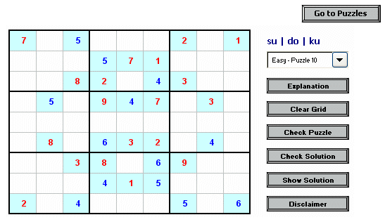 Sudoku Grid Puzzle