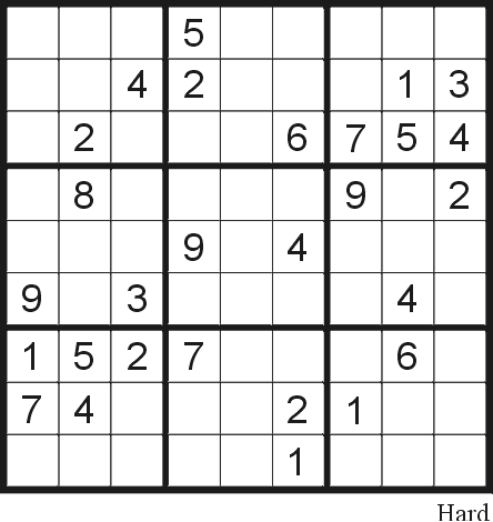 Sudoku Online Hard