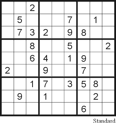 Sudoku Puzzle Free Printable