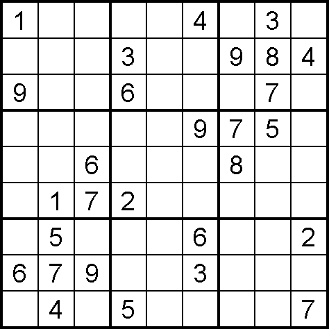 Sudoku Puzzles Print Medium