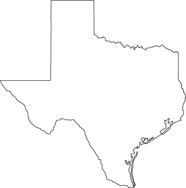 Texas Map Outline