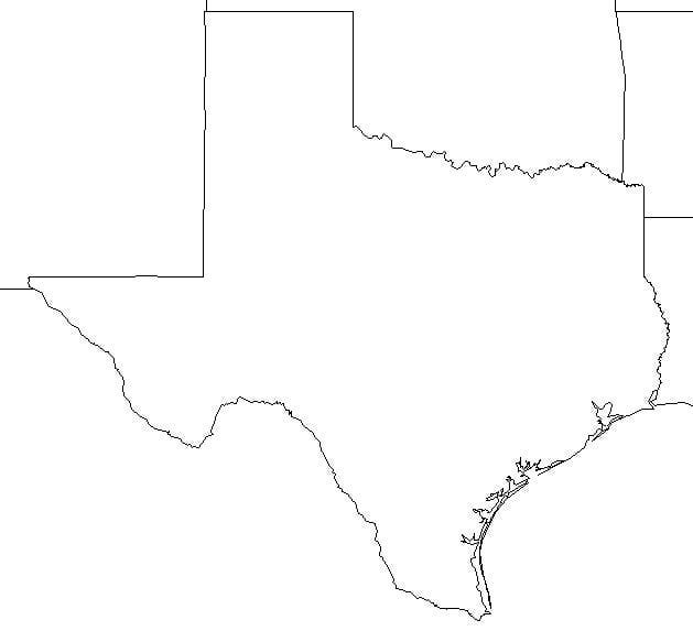 Texas Map Template