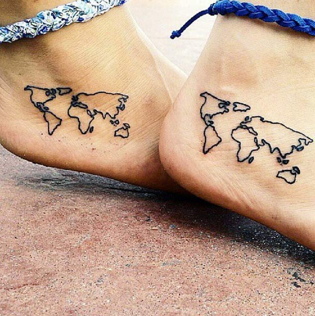 The World Map Tattoo