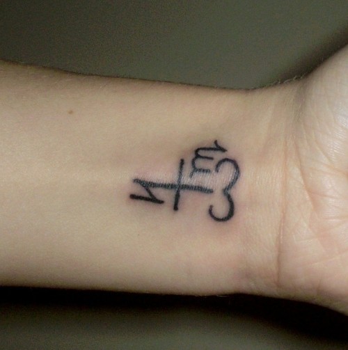 Theban Alphabet Tattoo