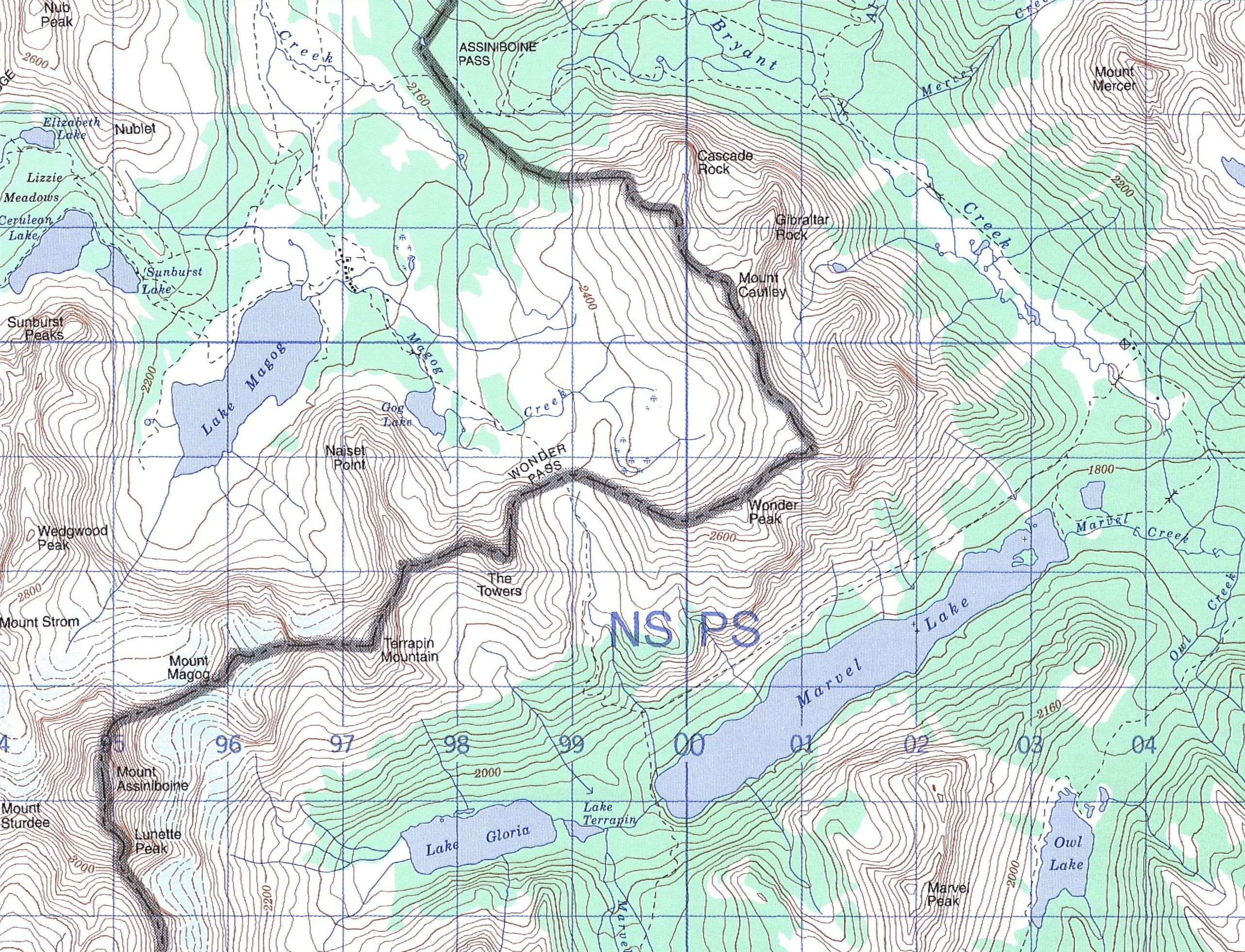 Topographic Map Canada