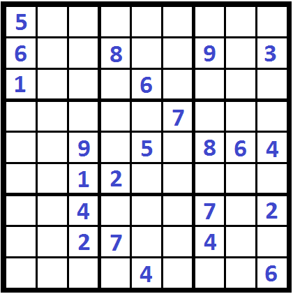 Very Easy Sudoku Printable Puzzle