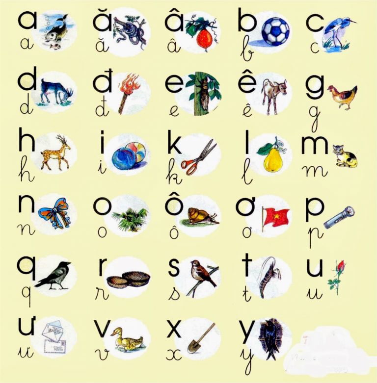 Vietnamese Alphabet Chart | Oppidan Library