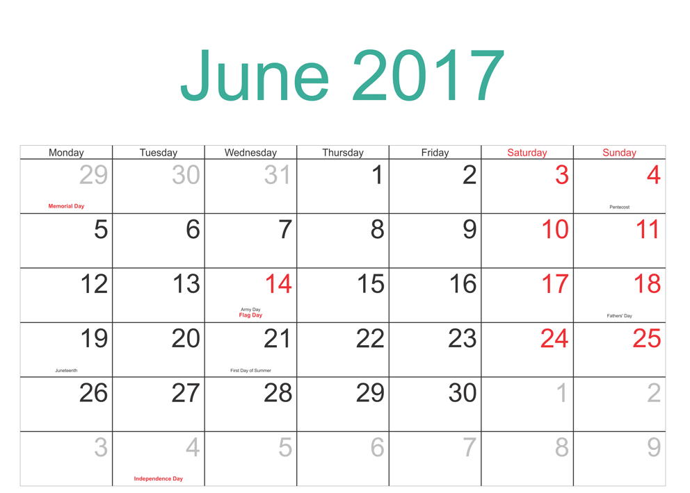 2017-june-calendar-with-holidays-and-festivals-oppidan-library