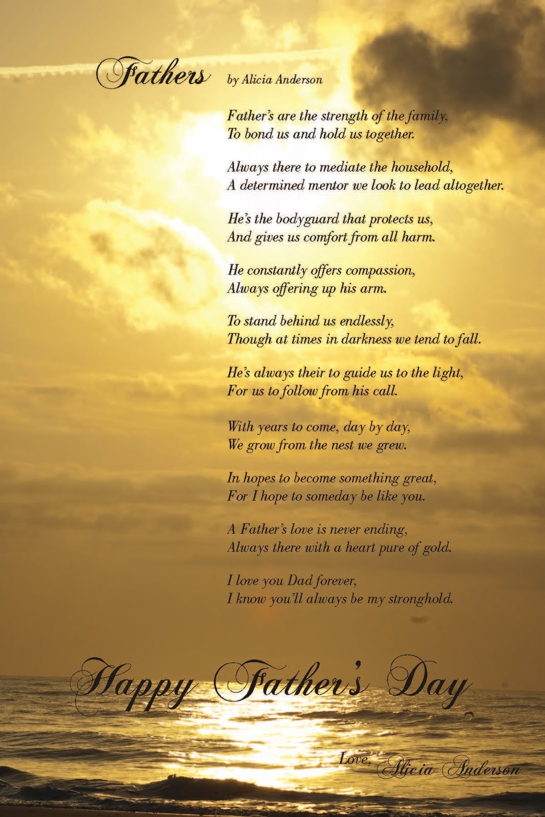 Christian fathers day poem