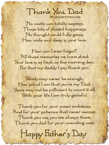 Download Fathers Day Poem