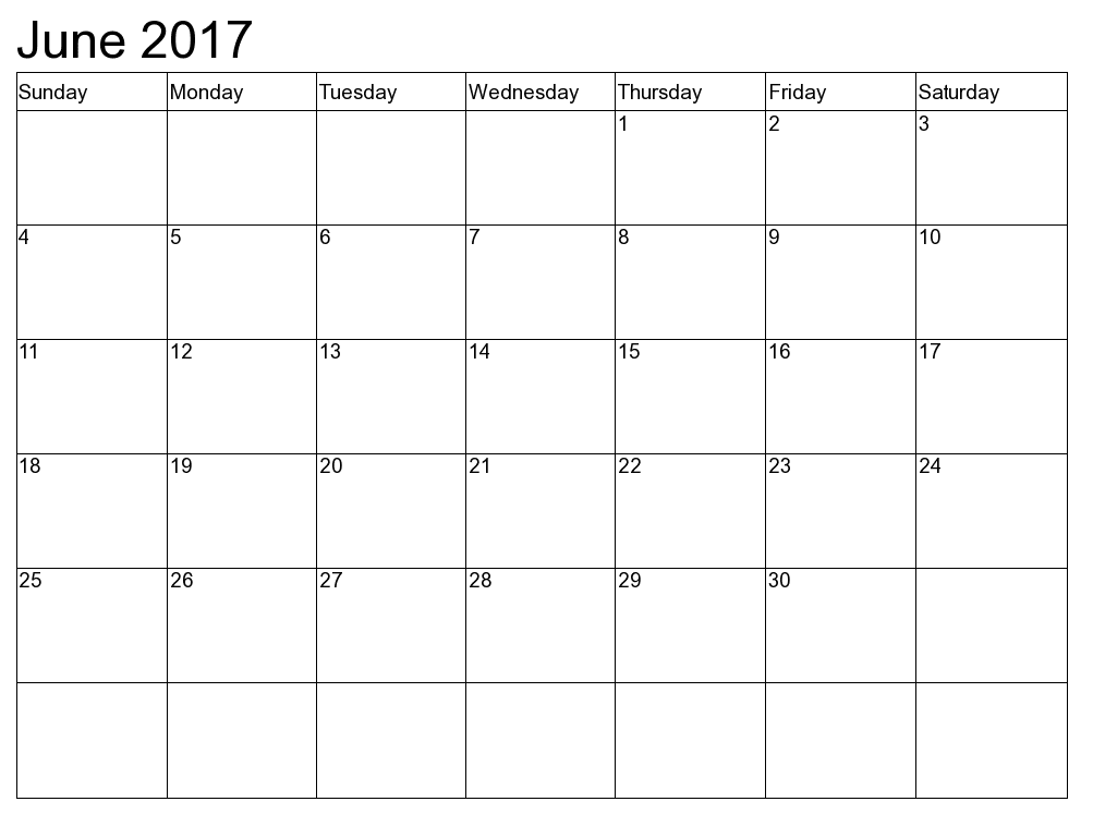 June 2017 Calendar In Tamil