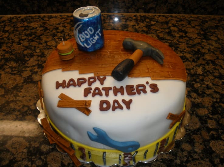 Happy Fathers Day Cake Image