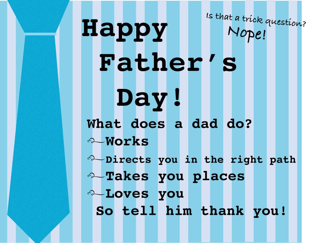 Happy Fathers Day Jokes Card