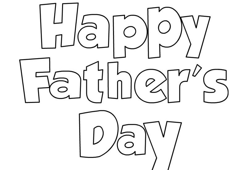 Happy fathers day coloring pages and drawing