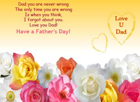 Happy fathers day greetings card quotes