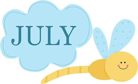 July Month 2017 Clip art Images