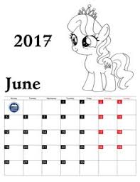 June 2017 Colorful Calendar Template