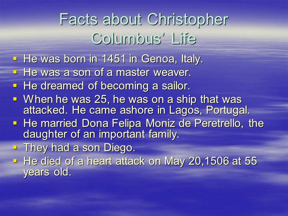 christopher columbus Life | Oppidan Library