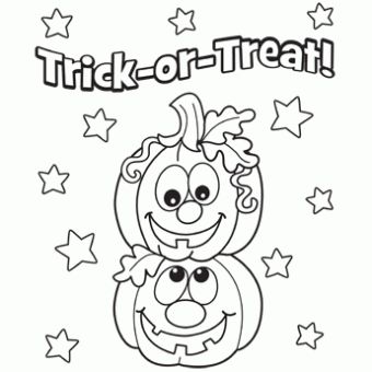 Happy Halloween Pumpkin Coloring Pages 